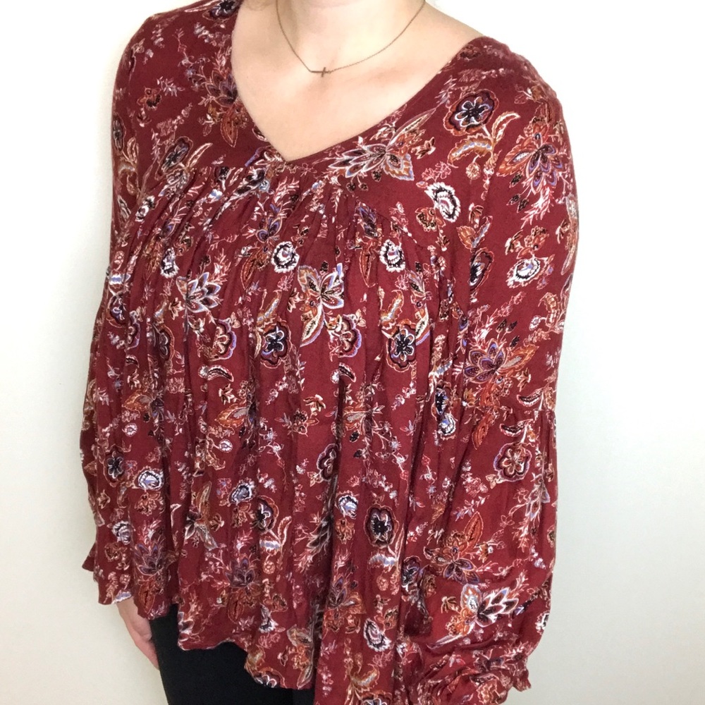 Altar'd State Boho Long Sleeve Bohemian  Top
